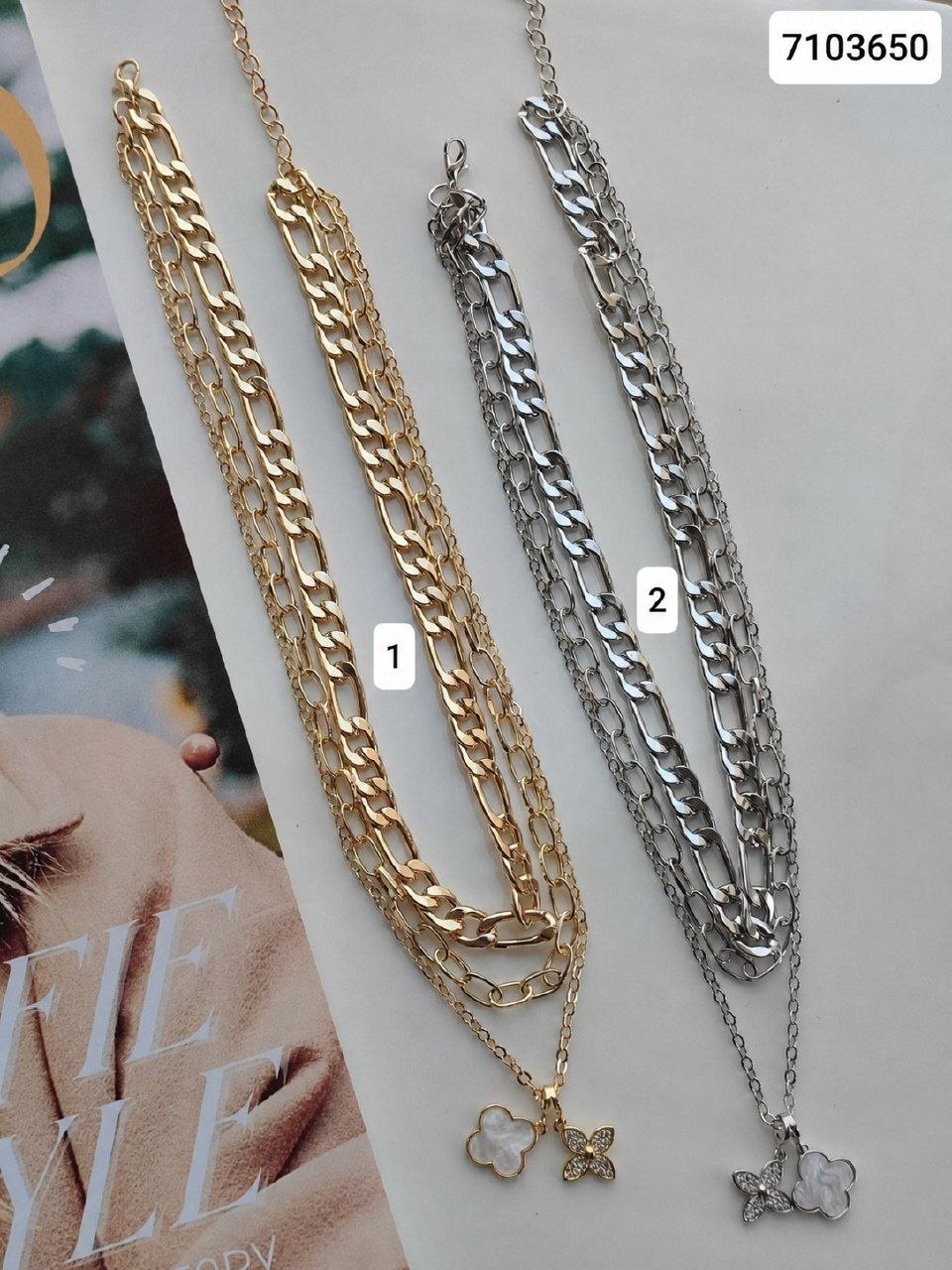 گردنبند سه لاین ونکلیف 7103650