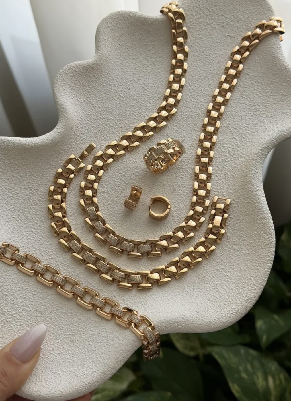 ست ژوپینگ طرح طلا(جدا قابل سفارش)